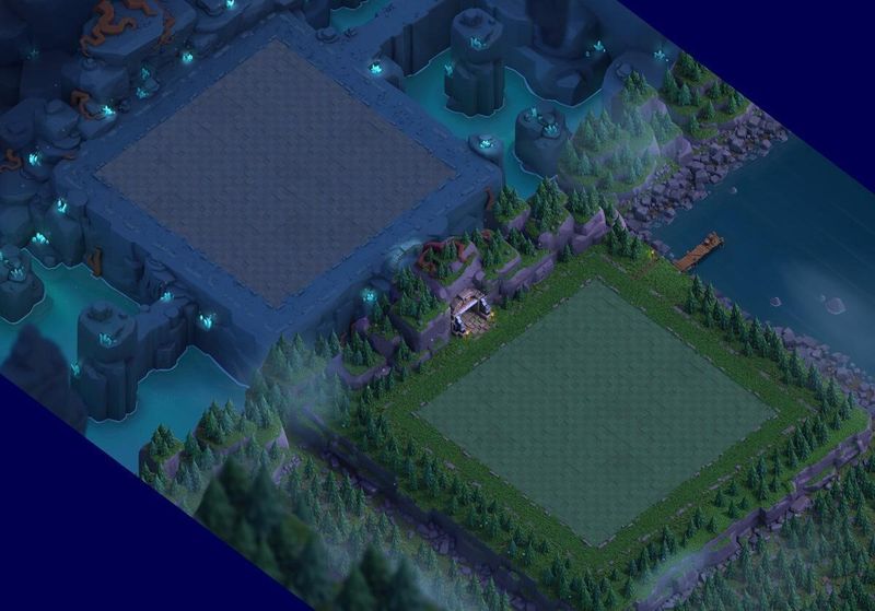 夜晚的 CoC 城