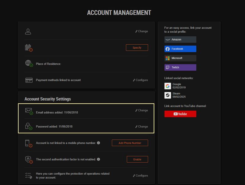 WoT Credentials Update