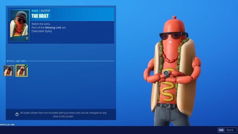 Skin O Salsichão Fortnite