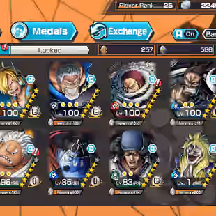 BR489-IOS+Android-4 Ex Meta(Garp Boost 30-52+Snake+Kuzan+Kaido)+Good Medal+Support 137+Egghead Sanji Max+Donflamingo Max - Image 1