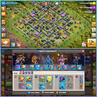 153||🔥LVL-187! TH14! HEROES-73|75|48|49|18|  WALLS 14L! GREAT TROOPS|DEFENCES! th13 MAX NEW TH14 TYPE! FULL ACCESS! - Image 1