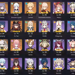 [2in1] GENSHIN IMPACT + Honkai: Star Rail  | 55 AR | 41 CHARACTERS | 9 LEGENDARY | 1 LEGWEAPON | 3 CONSTELLATION | GIFTS - Image 1
