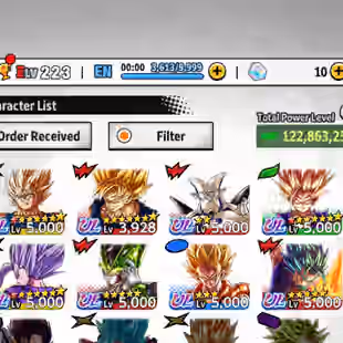 D603-IOS+Android-Meta Account-8 UL(Cell+Majin Vegeta+Beast Gohan+SS2 Gohan+Vegito+Super Gogeta)+28 Legend+Good Equipment - Image 1