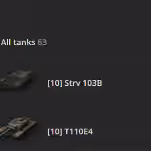 [US] 5 TIER X | 29 PREMIUM TANK | TOTAL TANKS 63 | 7962 (46%) WINS | 296.112 CREDITS | - Image 2
