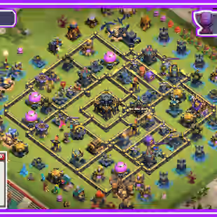  🦄✨[WORLD RARE]318XP TH17 FULL MAX 24830 LEGEND TROPHY COMPLETE HERO BASE BH10 STACK FREE RENAME READY TH18 4K WAR STAR - Image 1