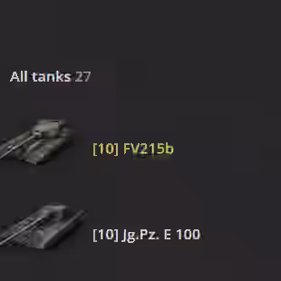 [US] 5 TIER X | 17 PREMIUM TANK | TOTAL TANKS 27 | 4249 (48%) WINS | 10.793.526 CREDITS | - Image 2