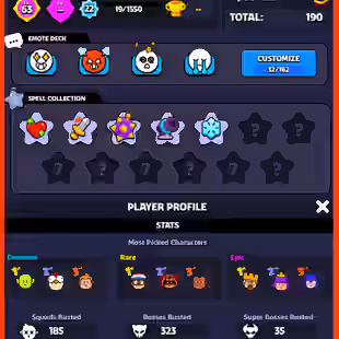 SQUAD LVL 63 | XP LVL 22 | 18 SQUAD | 32 EMOTE | 22 BATTLE MODS | 34 MONSTERS | 5 SPELLS | IOS N ANDROID | FAST DELIVERY - Image 2
