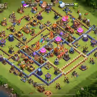 VERY CHEAP 🔥 GREAT TOWNHALL 16 💎 49-61-41-28-20 GOOD HEROES [] RENAME 1000 [] SAFE AND SECURE []AVAILABLE - Image 1