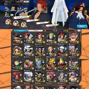 A2-Hyber 63+10 Ex(Shank v4+Lucci+Kid Law+Zoro+Shank v3+Big Mom+Luffy+Roger+Oden+Roger v2)+Vip SUP+Medal+Bounty Festival - Image 1