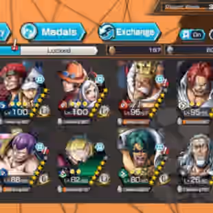 BR477-IOS+Android-4 Ex(Shank v4+Yamato Ace+Kid Law+White Beard)+Good Medal+Suppot 146+Sanji+Rayleigh+Jabra+Uta+S-Bear - Image 1