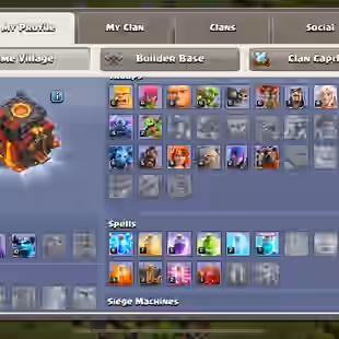 TOWNHALL 10 [] HEROES 26-20-10-0-0 [] MEDAL 106 [] AVAILABLE - Image 1