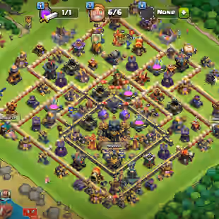 TH 17 ALMOST MAX -HERO [89-94-74-70-35]- NIGHT VILLAGE MAX - MANY MAGIC ITEMS - HERO EQUPMENTS - (107) - Image 1