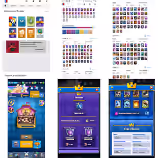 RARE KT-15! XP-65! 100 MAX CARDS[53 ELITES]! EVO-21! 233 EMOTES INC 20+ RARE EMOTES! LOTS OF BANNERS AND TOWER SKINS - Image 1