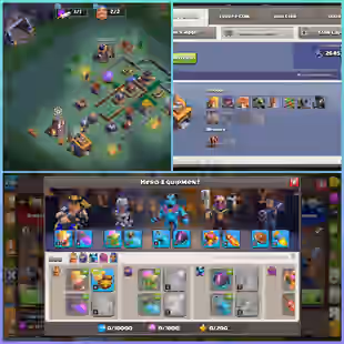 168|| LVL-200! TH15 DONATION! HEROES-55|62|60|60|26| EXCELLENT TROOPS! DECENT DEFENCES! NC AVL! INSTANT DELIVERY! - Image 1