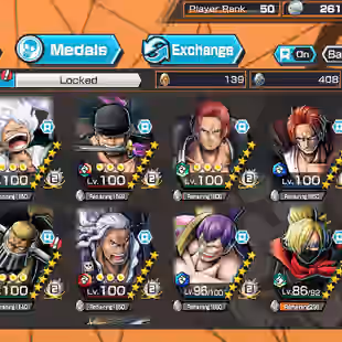 BR314-Hyber Boost 62+5 Ex Max 11k Power+1.500 Frag+Luffy Gear 5+Zoro+Kid Law+Shanks V3+Shank V2+Support 161%+Vip Medal - Image 1