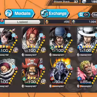BR437-All Meta 5 Ex Max(Kuzan+Shank v4+Lucci+Gear 5+Roger)+Good Medal+Support 149+Young Ray Max+Katakuri Max+Oden v2+Boa - Image 1