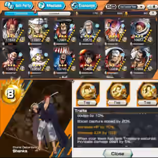 BR468-Shank V4 Full Boost+4 Ex(Akainu+White Beard+Oden)+Good Medal+Sup 150+New Uta Max+Rayleigh Max+Katakuri+Carrot Max - Image 2