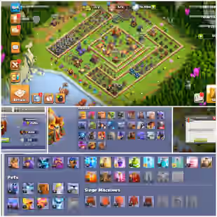 Fully Wall Max -- Th16 Max -- Hero,,65-80-40-55-30 -- 4 Epic equipment -- Lvl 1 Defence [ Engineer] -- Exp 104-- Nc yes - Image 1