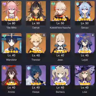 GENSHIN IMPACT  | 51 AR | 39 CHARACTERS | 10 LEGENDARY | FULL ACCESS | Warranty | 2 GIFTS - Image 1