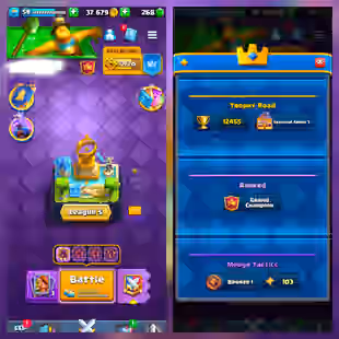 [ ULTRA PREMIUM ] RARE MINER BADGE | MAX CARD[92] ELITE[21] LOADED EVO | INSANE 12.4K TROPHY| RARE EMOTES | TOWER SKINS - Image 1