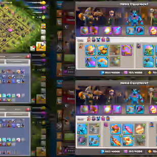 TH 14 MAX 6 EPIC 20+ TOTAL 9 HERO 80-80-55-30 ALL LAB PETS WALL DEFANCE FULL MAX NC YES AWESOME ACCOUNT - Image 1
