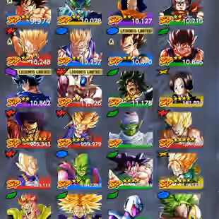UL Hit 8S+UL Goku Ui+ 34 LL (Goku Uis 8s+new vegeta+god ss Goku 8s+baby 2+Gohan pur+vegito++gamma) Godly Equip (810) - Image 1