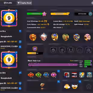 GOLDEN UNIQUE ACCOUNT | Level 247 | 1 Billion Coins | VIP Diamond | Miniclip Unlimited Password Change | Final Warning - Image 1