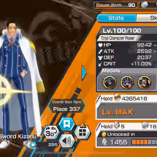 OPD68-IOS ONLY-SUPER BEAST 29EX-Luffy White-Kizaru-Saturn-Garp-Kuzan-Roger Dark-Akainu-Lucci-..1000 gems- SP 174-HB166 - Image 1