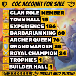 TH13 | Level 106 | Heroes 4340209 | 825 | Nc Free (Android And iOS) ! MKG05855 - Image 1