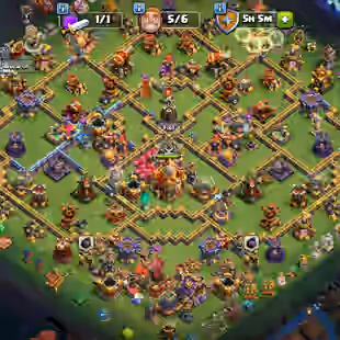 TH 16 l More Equipments l Heroes 67 72 54 57 34 7 27 23 l 767 CWLl l Rename 500GMS l Best Cheap Price - Image 1