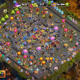 XP 251 💥 TH18 FULLY MAX 💥 18K GEMS | 34 MAX EQUIPMENT | MANY STATUE | NC 500 | MAX BB BASE - Image 1