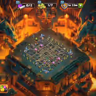 🔥[ TH-17 MAX - 6X PAID SCENERY ]🔥FB-EB [MAX] | SB-RS [23] | RB [23] | WALLS MAX - TROOPS - DEF MAX | 23X HEROS SKINS  - Image 1