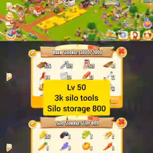 52 LEVEL ACCOUNT | SILO FARM | 3K SILO TOOLS | 1.5 MILLION COIN | FAST DELIVERY | SAFE AND GUARANTY - Image 1