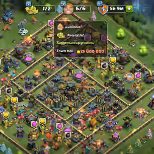 🔥[ TH-17 FULLY MAX ]🔥SB [MAX] | FA-FB-EB [26] - 17X EPIC | ALL DEFENCE - TROOPS - WALLS - HEROS - PETS AND ALL MAX - Image 1