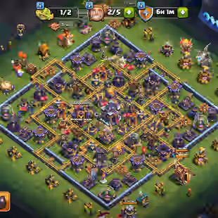 Skins 9 || TH 15 || Deff Max || Max Equipment || Change Name ON || High Troops || Nice Price || Guaranteed || Safe Acc - Image 1