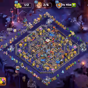 🔥GEM- 10700🔥TH18 MAX TYPE ! SCENERY 10X SKINS 40X ! WAR ARENA LEAGUE SKINS ! HERO 110-110-95-85-55-25! BEST EQUIPMENT  - Image 1