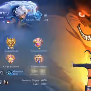 MLBB | DIYY STECU | LV 76 | NARUTO LUKAS + KOF KARINA + M6 CLAUDE + ANNUAL SL HAYABUSA | 126 HEROES | 261 SKINS | MX EMB - Image 1