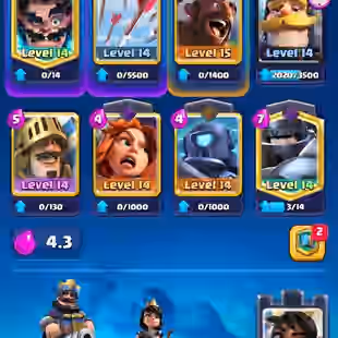 LEVEL 50 | TROPHIES 7910 | (1CARD LVL15)-(35CARD LVL14) | CR323 - Image 1