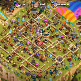 🔥12000 Gems🔥 Xp-212 || Th16 Max || High Epic Equipment || Heroes 95-95-66-70-45 || 6 Builders  || Nc Available - Image 1