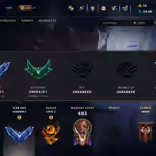 SERVER [ EUNE ] -314 LVL - EMERALD I - 160 SKINS - FULL CHAMP [ 31000 BE ] / plus VALORANT ASCENDANT - Image 1