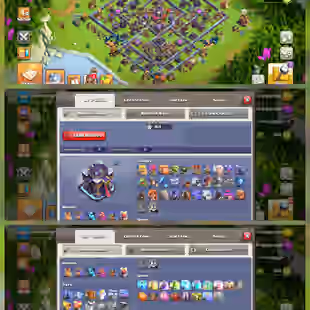 TH 15 Almost Max 🔥Heroes 84-86-47-57-35-3 🔥8x Epic Eqpmnt | 10x Heroes Skins | ID Xp 199 | War Star 1511 | Full Acces - Image 1