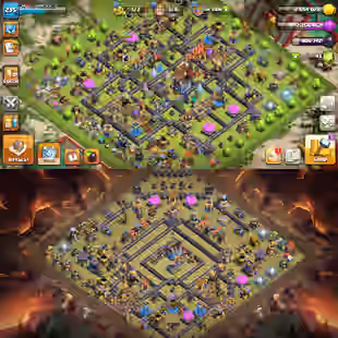 🔥ROMANIA LOCAL 💎 ALL HERO MAXED [] PREMIUM TOWNHALL 18 - 2015 XMAS - JUNGLE SCENERY - ALL WALLS MAXED [] ALL EQUIPMENT - Image 1