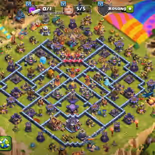 TH 15 || Hero 80-80-62-65-38-10 || Skins 15 || Gems 3k || Max Equipment || Cheapest || Change Name Free || Safe Acc - Image 1