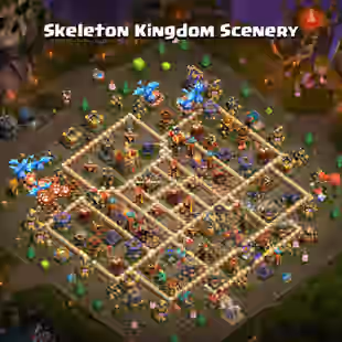 [ Premium TH16 Full Max ]- [10x EPIC EQUIPMENT ] || HEROS MAXED-95-95-76-70-45 || 1700 CWl Medal || FULL SAFE ACCOUNT - Image 1