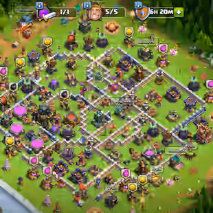 ❗[ PREMIUM TH-17 ]❗G.GUANTLET [20] | A.FIGURE [14] | HEROS: 65-76-45-38-23 || DECENT DEF - TROOPS || BEST DEAL - Image 1