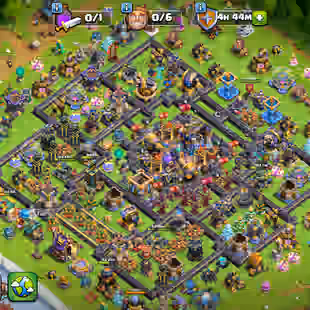 🔥TH 18 ALMOST MAX🔥XP 232-[ 8 EPIC EQUIPMENT MAX-HERO 100-105-95-80-50-WALLS MAX-NC YES-STRONG DEFENSE-BEST DEAL - Image 1