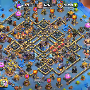 GOOD EQUIPMENT 💎SNOW DAY SCENRY - HIGH TOWNHALL 18 💎 86-95-56-65-50-10 hero [] RENAME 500 - CHEAPEST - AVAILABLE  - Image 1