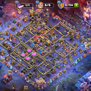 🔥12500 Gems🔥 Xp-227 || Th18 || Good Epic Equipment || Heroes 85-100-59-66-40 || 6 Builders || Nc Available  - Image 1
