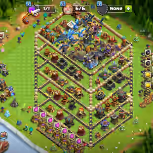 🔥[EPIC EQUIPMENT EB-GG-MM- MAX]🔥XP 215!TH 18!HERO:100-100-85-75-50!NC 1K!STRONG DEFENCE!GREAT TROOPS!INSTANT DELIVERY  - Image 1