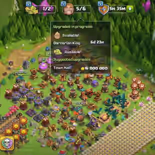427💃TH16 ALMOST MAX💃Hero-94-95-80-70-45-15 | BEST EQUIPMENT | LINK TO BUYER EMAIL | BEST DEAL - Image 1